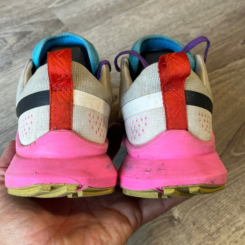 Nike Pegasus Trail 4 Womens 7.5 Running Shoes Pink Teal FD0876-100
